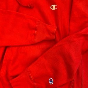 Bright Red Champion Hoodie